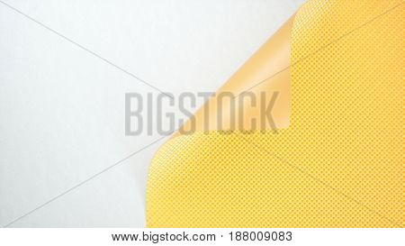 Yellow Car wrapping film roll background. 3d illustration