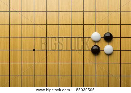 GO and board with copy space horizontal