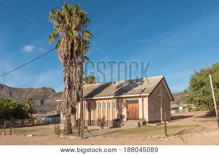 MONTAGU SOUTH AFRICA - MARCH 26 2017: A church in Montagu a town in the Western Cape Province