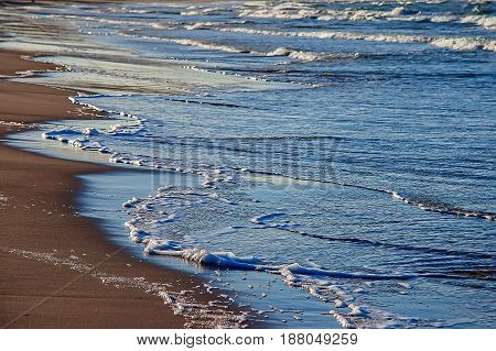 Bernati coast during a storm with billowy sea