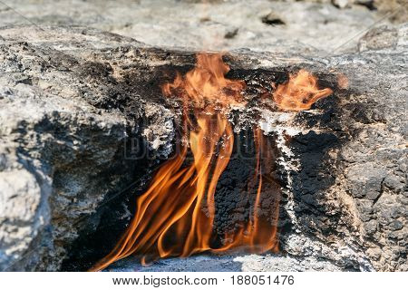 Flames Of Chimaera Mount. Turkey
