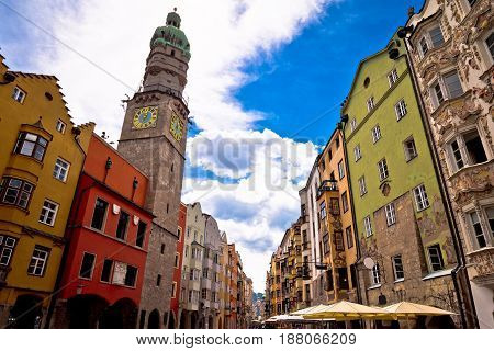 Historic Street Of Innsbruck View