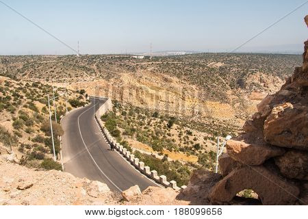 Yellow Mountains And Beautiful Panoramic View