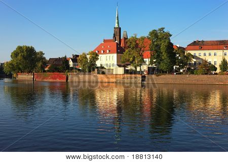 Památník v Wroclaw, Polsko