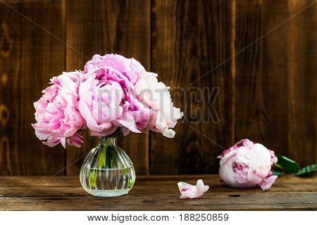 Fresh Bunch Of Pink Peonies