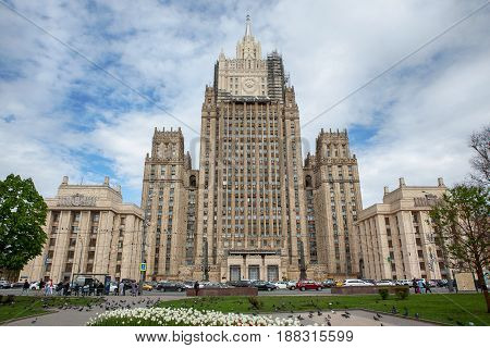 Ministry of Foreign Affairs buiding in Moscow, Russia