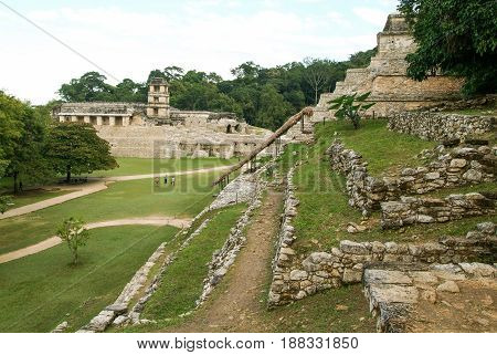 Ruins Of Palenque, Maya City In Chiapas