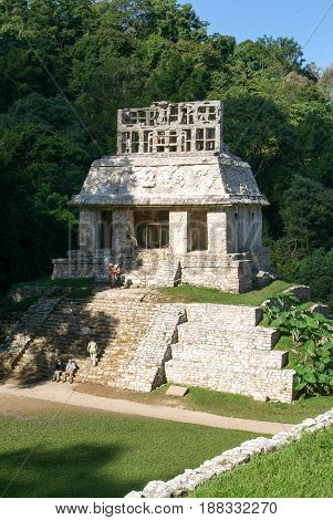 Ruins Of Palenque, Maya City In Chiapas, Mexico