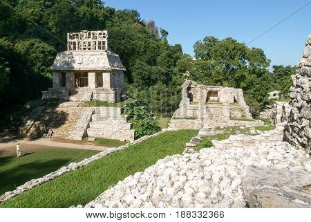 Ruins Of Palenque, Maya City In Chiapas, Mexico