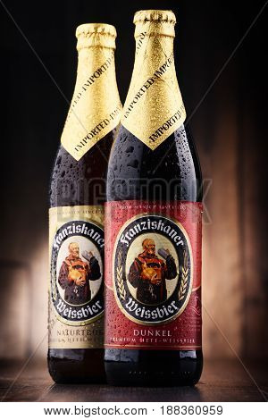 Bottles Of Franziskaner Weissbier