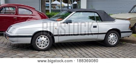 BERLIN GERMANY - MAY 17 2014: Personal luxury car Chrysler LeBaron (Third generation). 27th Oldtimer Day Berlin - Brandenburg