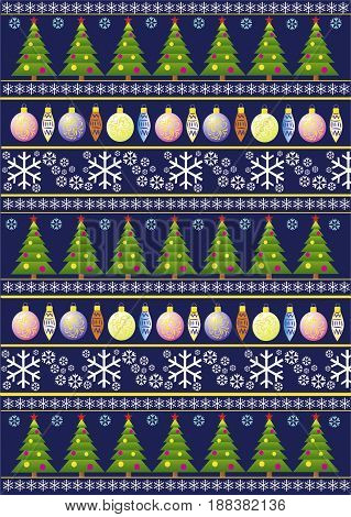 ornament pattern background new year Christmas toys Christmas tree