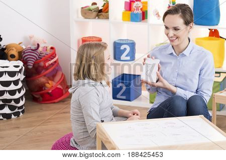 Child Counselor And Adhd Girl