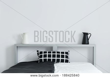 Bed With Cushion And Decorations