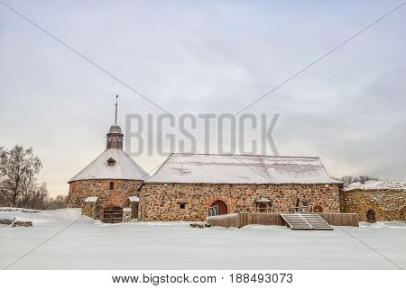 Old Korela fortress in the town of Priozersk, Russia.