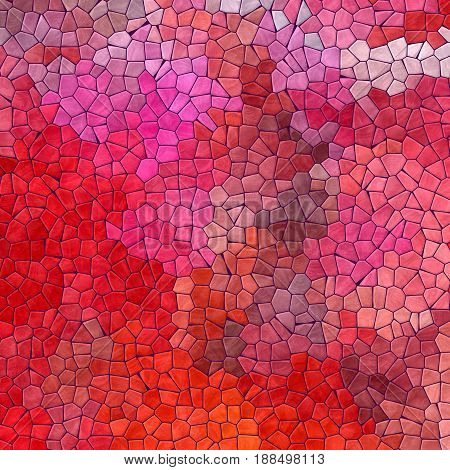 abstract nature marble plastic stony mosaic tiles texture background with purple grout - vibrant red pink and magenta colors