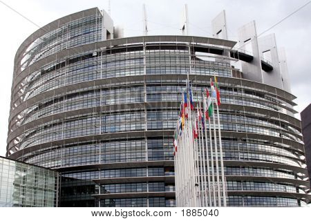 das Europäische Parlament, Strassburg, Gebäude, Frankreich