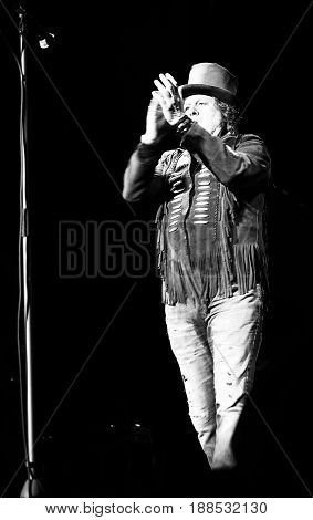 Verona, Vr, Italy - May 1St, 2017: Live Concert At Verona Arena Of Zucchero Fornaciari Called Sugar