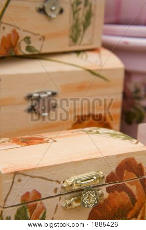 Box Decorated By Decoupage