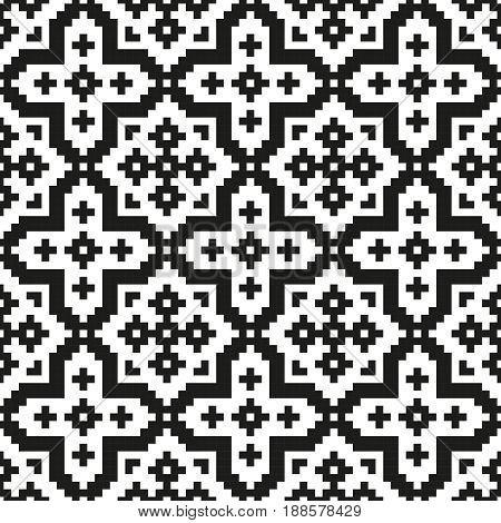 Mosaic seamless pattern. Modern geometric texture. Vector illustration