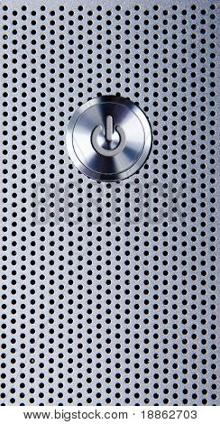 Power button detail from a laptop