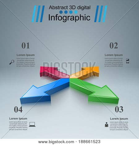 Business Infographics origami style Vector illustration. Maketing info