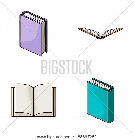 Various kinds of books. Books set collection icons in cartoon style vector symbol stock illustration .