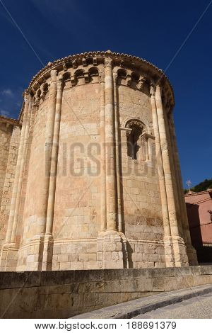 Apse Of Romanesque Church Of San Miguel Or San Valero, Daroca, Zaragoza Province, Aragon, Spain  (13