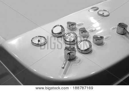 Modern equipment for spa salons on exhibition