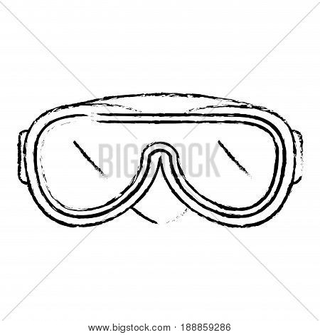 swimming googles isolated icon vector illustration design