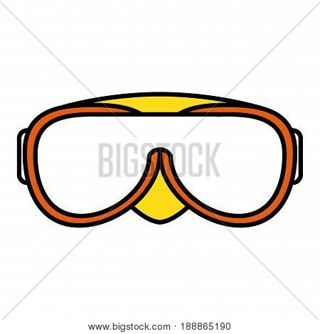 swimming googles isolated icon vector illustration design