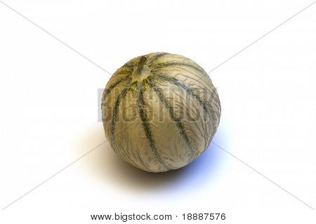 Francese fresco melone Charentais isolata on white background
