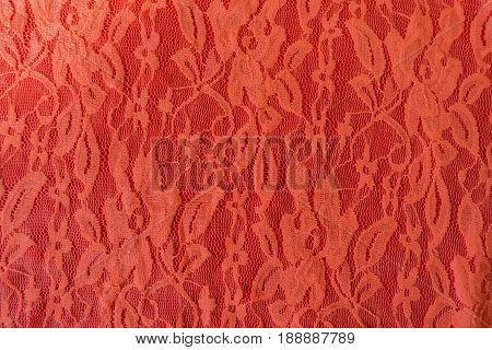 Close Up Of Apricot Color Guipure Lace