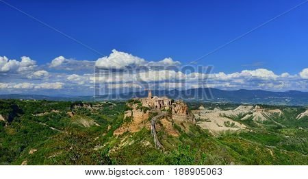 Civita di Bagnoregio "the town that is dying" medieval historic center near Rome