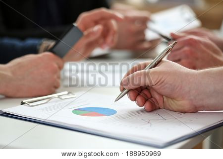 Group Of People Deliberate On Problem