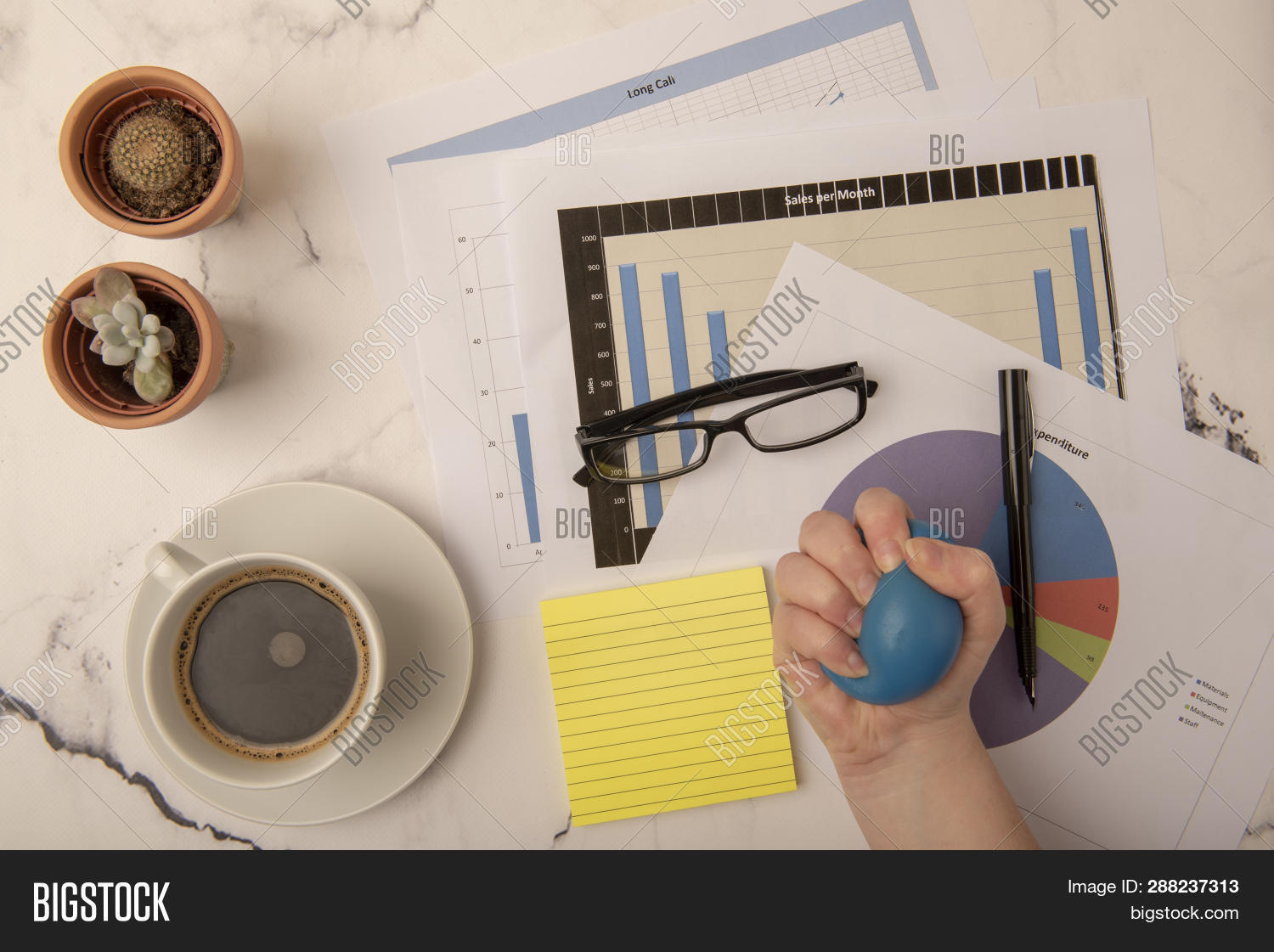 Busy Office Desk Hand Image Photo Free Trial Stock Busy Office Desk Hand Image Photo