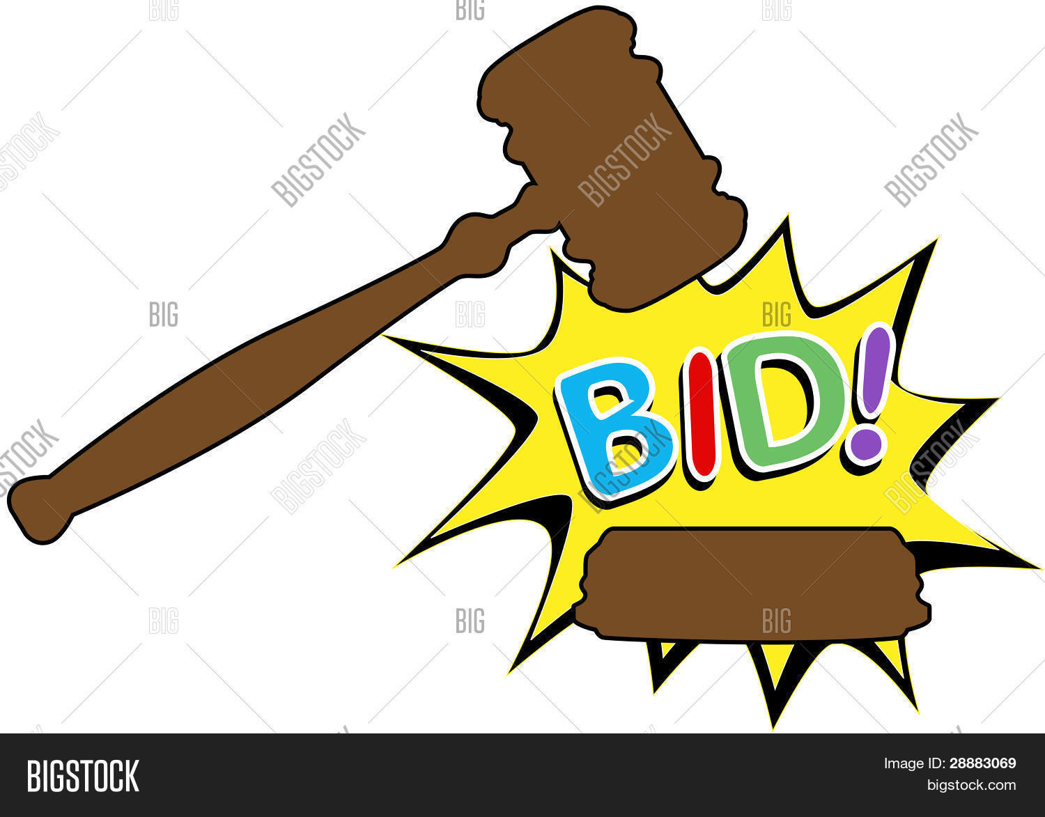 Online Auction Bid Vector & Photo (Free Trial) Bigstock