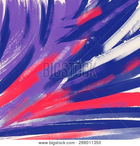 Abstract Background, Drybrush Technique, Acrylic. Ideal For Wrapping, The Textile Industry. Hand Dra
