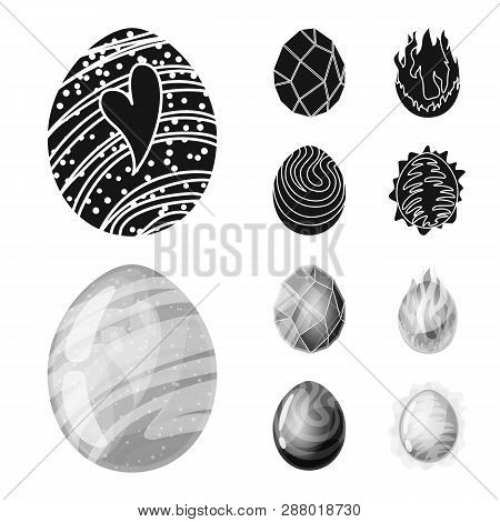 Vector Illustration Of Animal And Prehistoric Sign. Set Of Animal And Cute  Stock Vector Illustratio