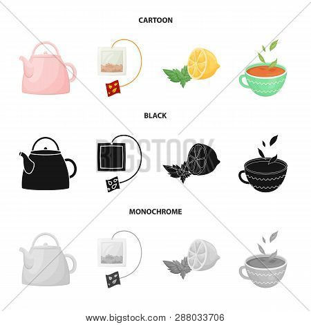 Vector Design Of Healthy And Floral  Logo. Set Of Healthy And Gradient Stock Vector Illustration.