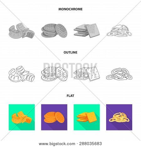 Vector Design Of Oktoberfest And Bar Icon. Set Of Oktoberfest And Cooking Vector Icon For Stock.