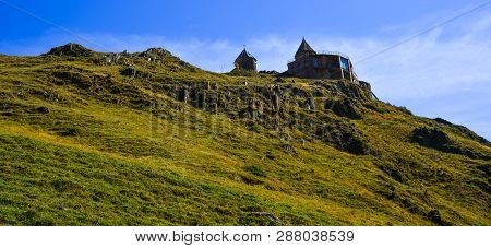 Mountain Scenery Of Kazbegi, Georgia