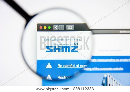 Los Angeles, California, Usa - 5 March 2019: Shimizu Website Homepage. Shimizu Logo Visible On Displ