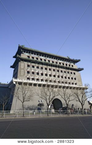 Zhongyang Gate v Pekingu