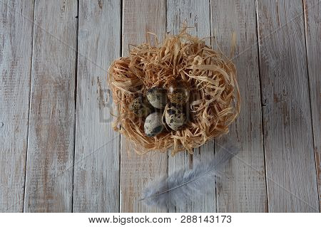 Quail Eggs On White Background , Healthy And Diet Food, Protein Concept. Quail Eggs Isolated. Small 