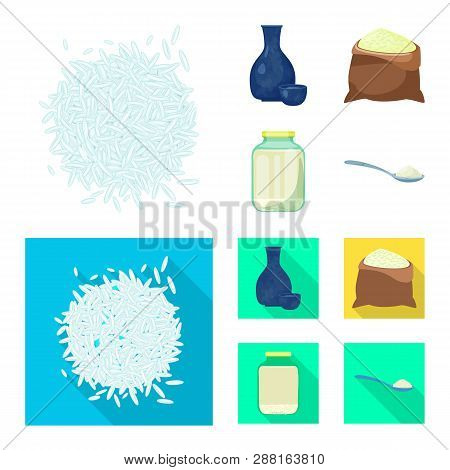 Vector Illustration Of Crop And Ecological Symbol. Collection Of Crop And Cooking Stock Vector Illus
