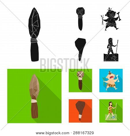 Vector Illustration Of Evolution  And Prehistory Symbol. Set Of Evolution  And Development  Stock Sy