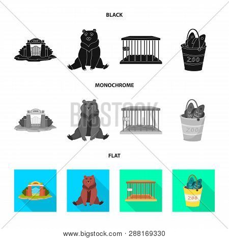 Vector Illustration Of Nature  And Fun  Logo. Set Of Nature  And Entertainment Stock Vector Illustra