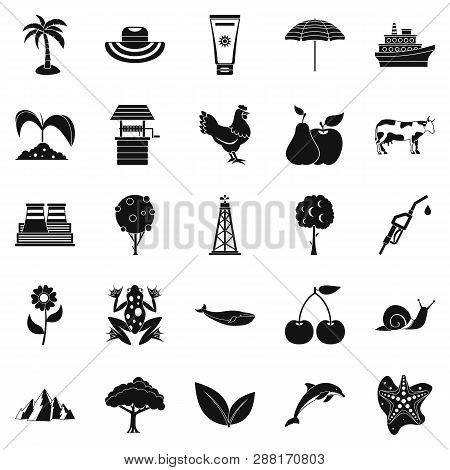 Caloric Icons Set. Simple Set Of 25 Caloric Icons For Web Isolated On White Background