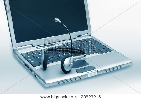 Ноутбук с гарнитуры